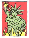 Haring STATUE OF LIBERTY