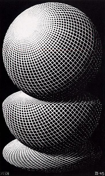 Escher THREE SPHERES I