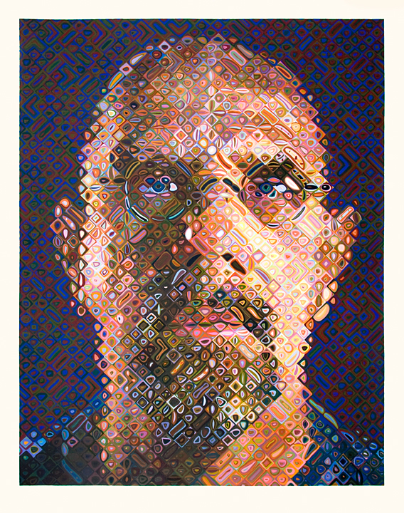 Close SELF PORTRAIT 2007 SCREENPRINT