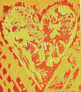 Dine WOODCUT HEART